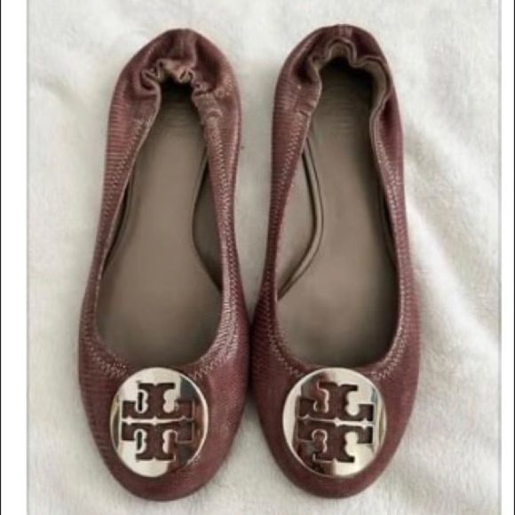 Tory Burch Shoes - Tory Burch Reva Snake Flats 9
